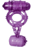 Macho Dbl Cock and Ball Ring - Purple