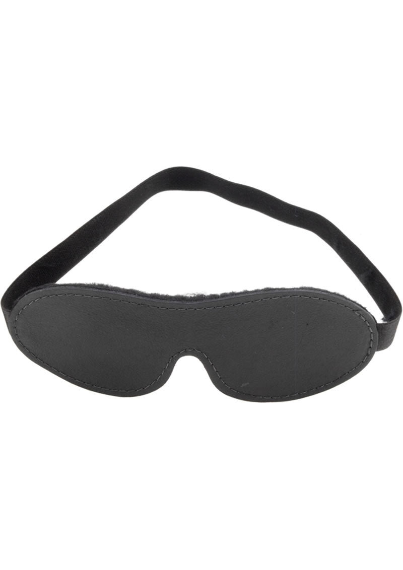 Lavish Contour Blindfold With Real Fleece Lining Black