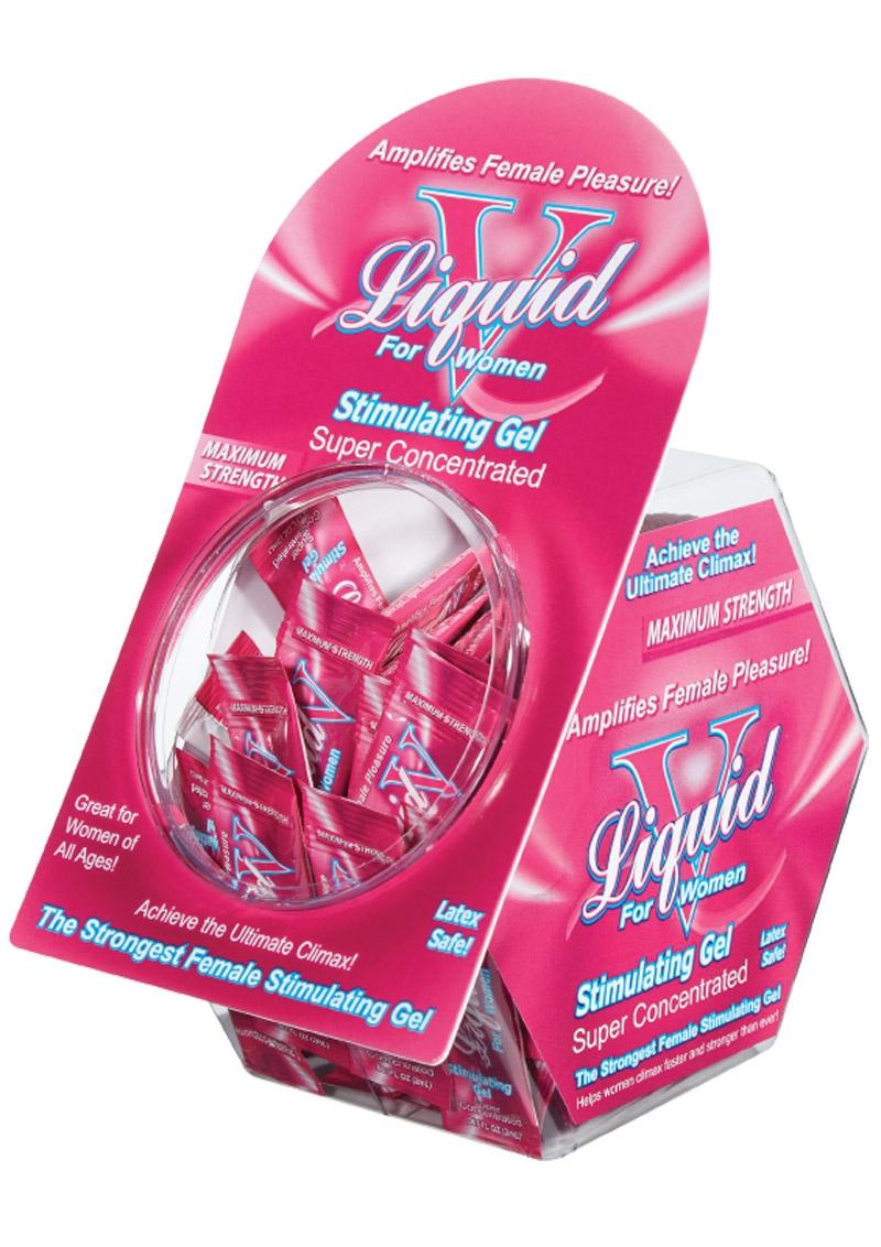 Liquid V Female Stimulating Gel 50 Per Bowl