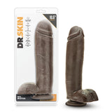 Dr. Skin - Mr. Mister 10.5 Inch Dildo with Suction Cup - Chocolate