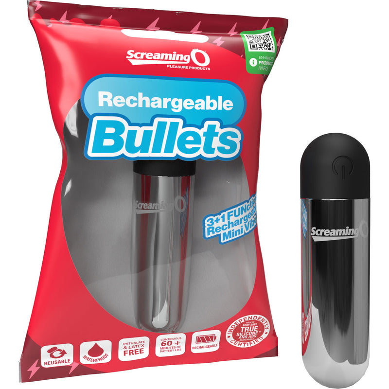 "Screaming O Rechargeable Bullets - Siliver SO-ARBA-S"