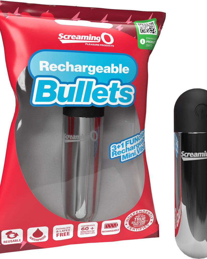 "Screaming O Rechargeable Bullets - Siliver SO-ARBA-S"