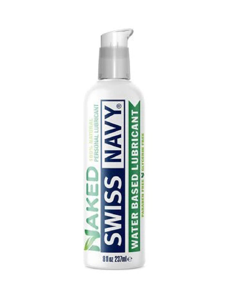 "Swiss Navy Naked Water Based Lubricant 8 Oz MD-SNNKD8"