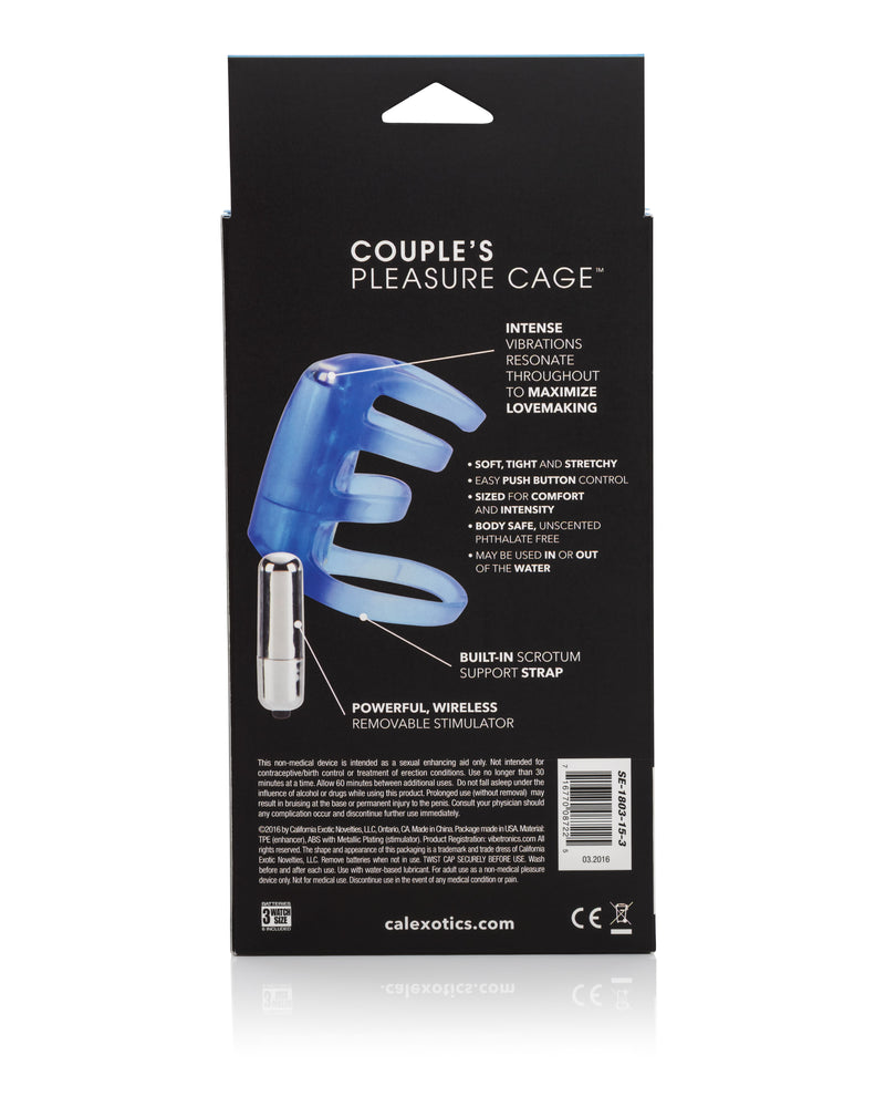 "Couple's Pleasure Cage - Blue SE1803153"