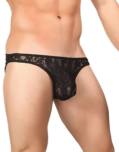 "Stretch Lace Wonder Bikini - Large - Black MP-491162BKLG"