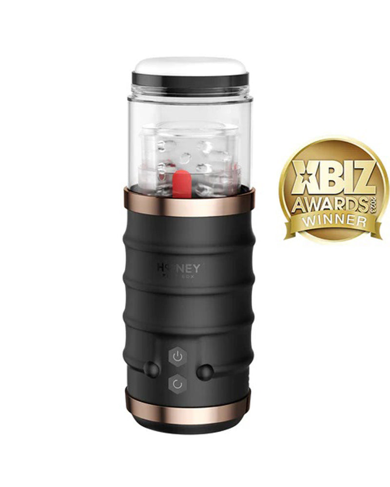 "Warrior Thrusting Male Masturbator - Black H-AC-22-868BL"