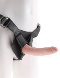 "King Cock Strap on Harness With 7 Inch Cock - Flesh PD5622-21"