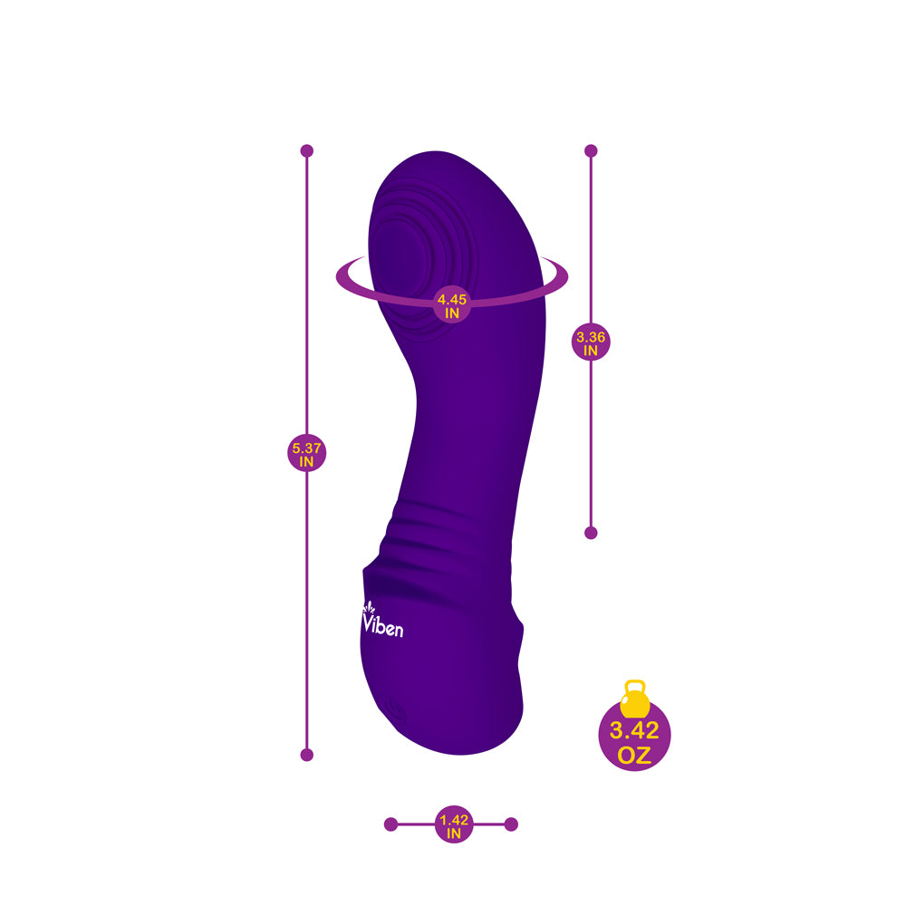 Sabela - Violet - Intense Mini G-Spot Vibe With Thumping Pad