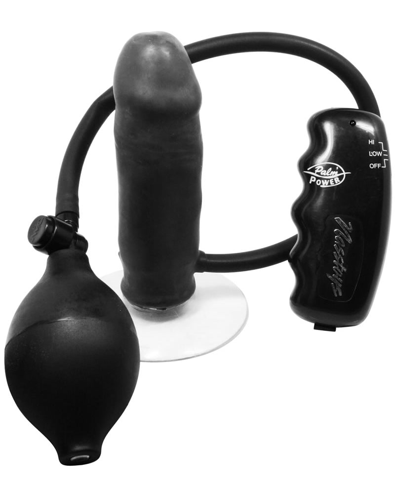 Bomba anal con globo Vib, color negro