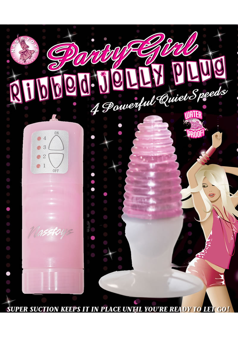 Party Girl Ribbed Plug - Pink