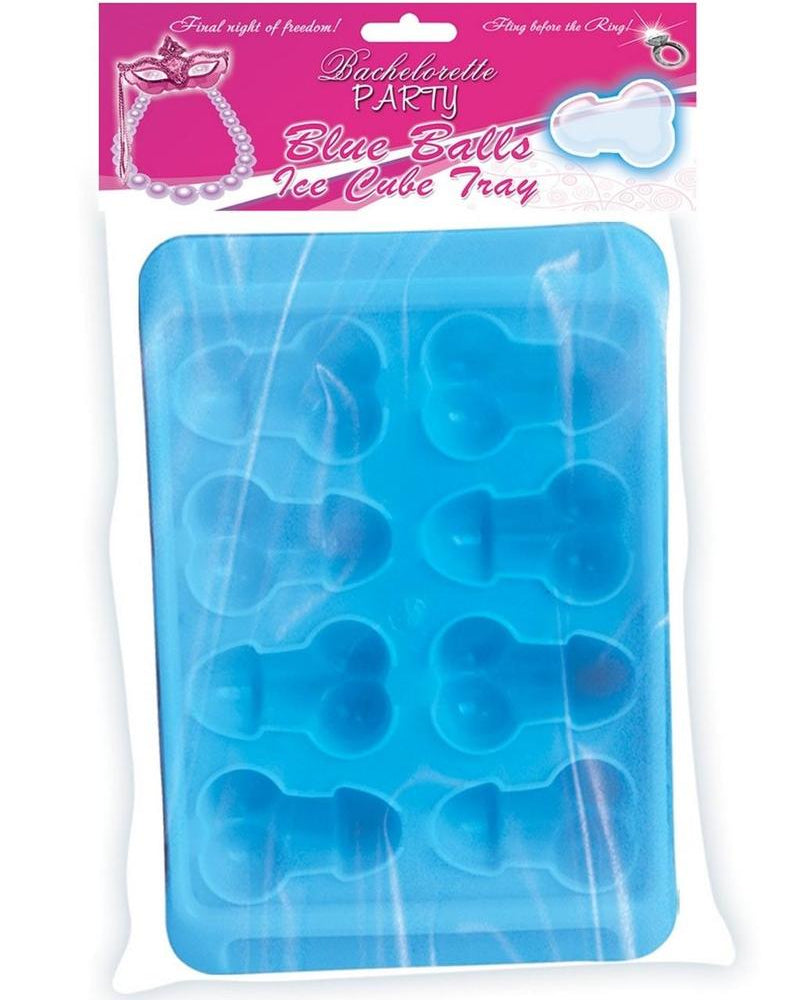 Bandeja de hielo con forma de pene de Blue Balls, paquete de 2