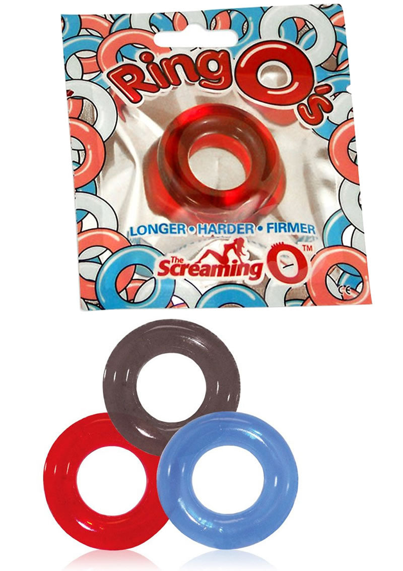 Ringos Silicone Cock Rings Waterproof 18 Per Display Assorted Colors