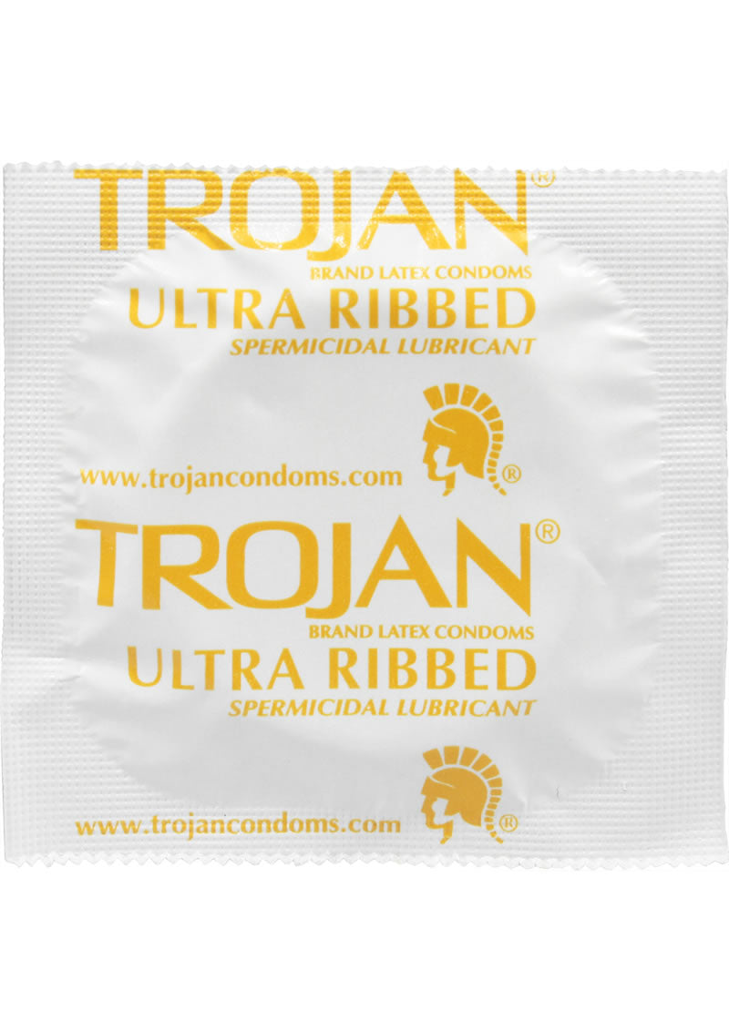 Trojan Ultra Ribbed Lubricado 12`s
