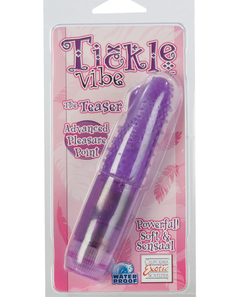 VIBRADOR DE COSQUILLAS THE TEASER IMPERMEABLE DE 4,25 PULGADAS PÚRPURA