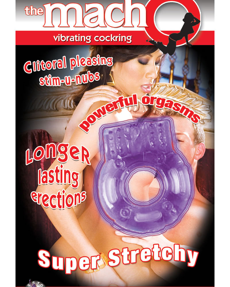 Macho Vibrating Cockring Purple