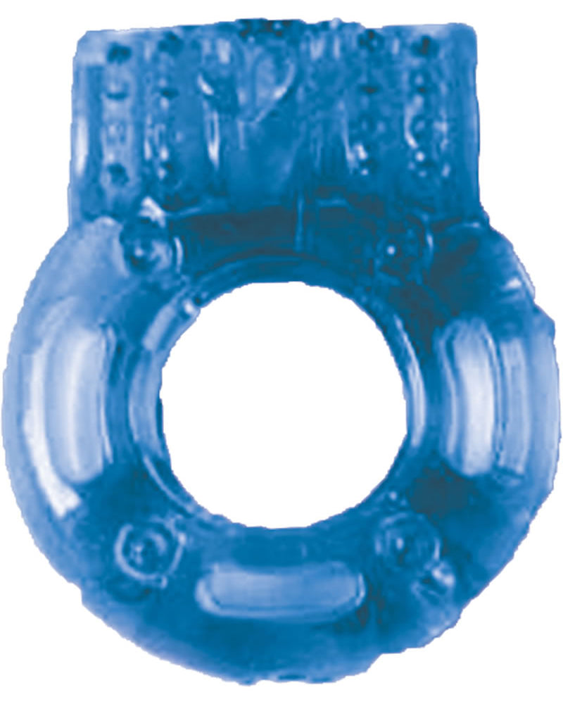 Macho Vibrating Cockring Blue