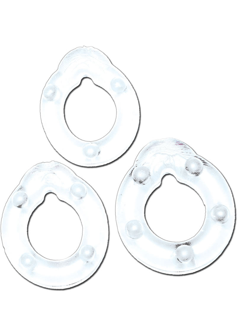 All American Triple Rings - Clear