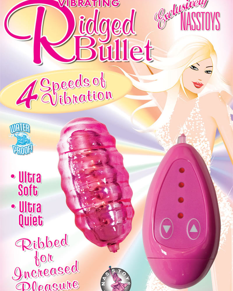 Vibrating Ridged Bullet Pink