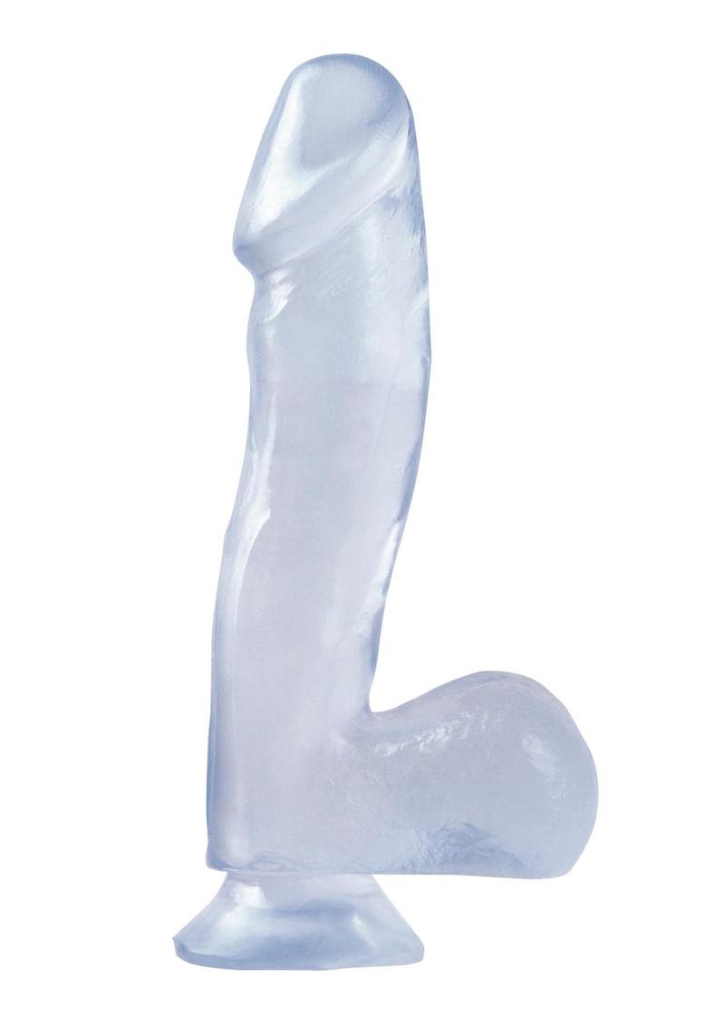Basix 6.5 Dong with Suction Cup Clear