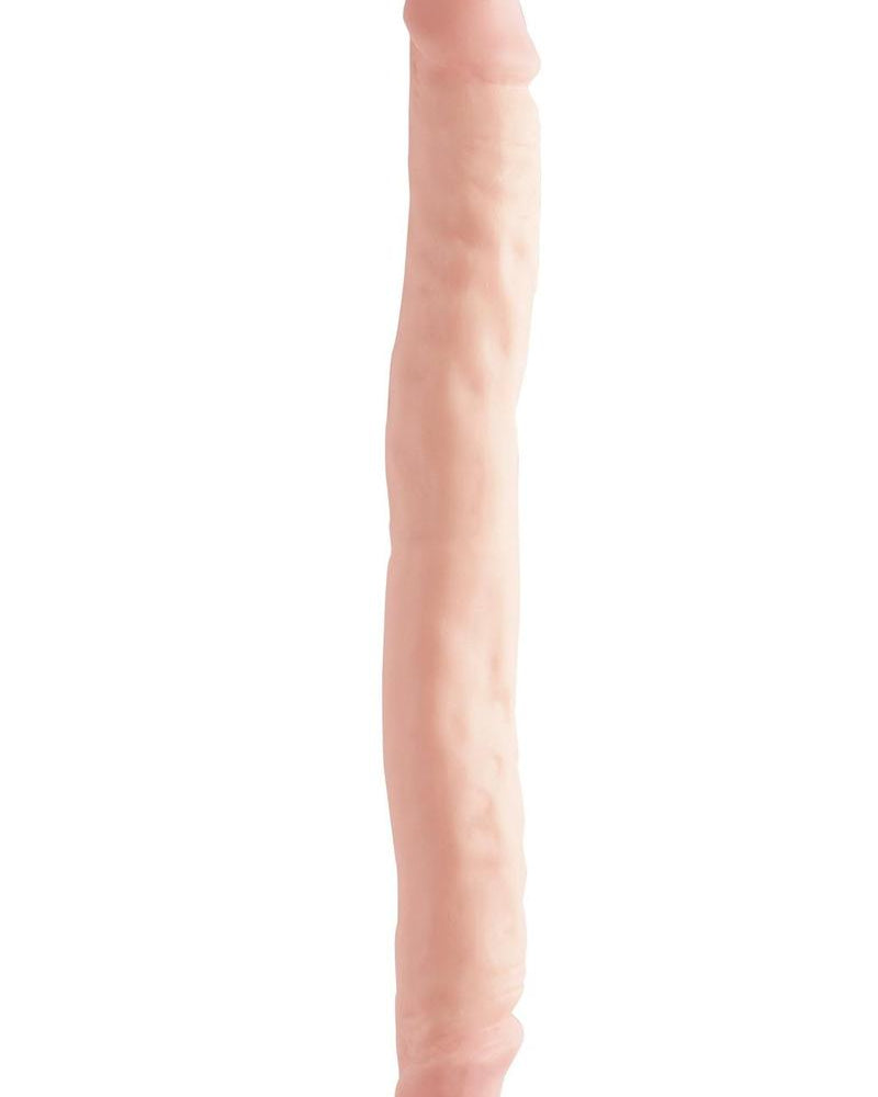 Basix Rubber Works 12 Inch Double Dong Waterproof Flesh