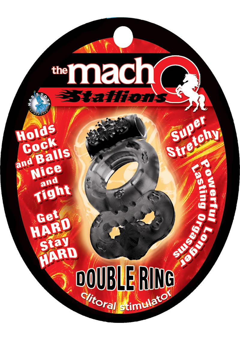 Macho Stallions Double Ring Black