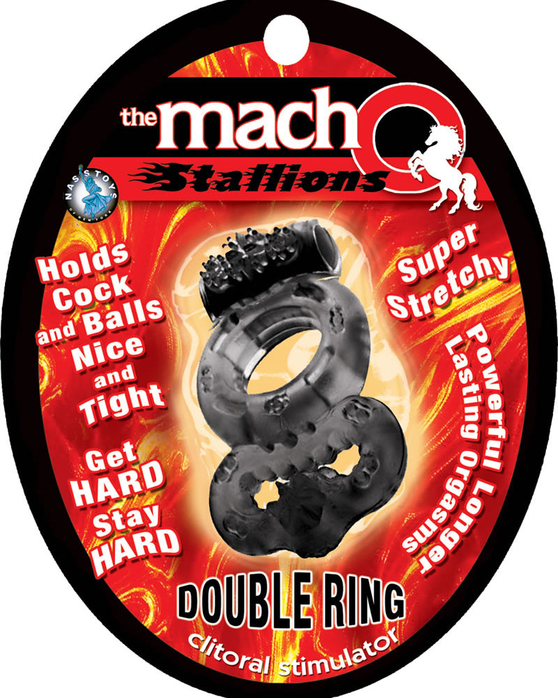 Anillo doble negro de Macho Stallions