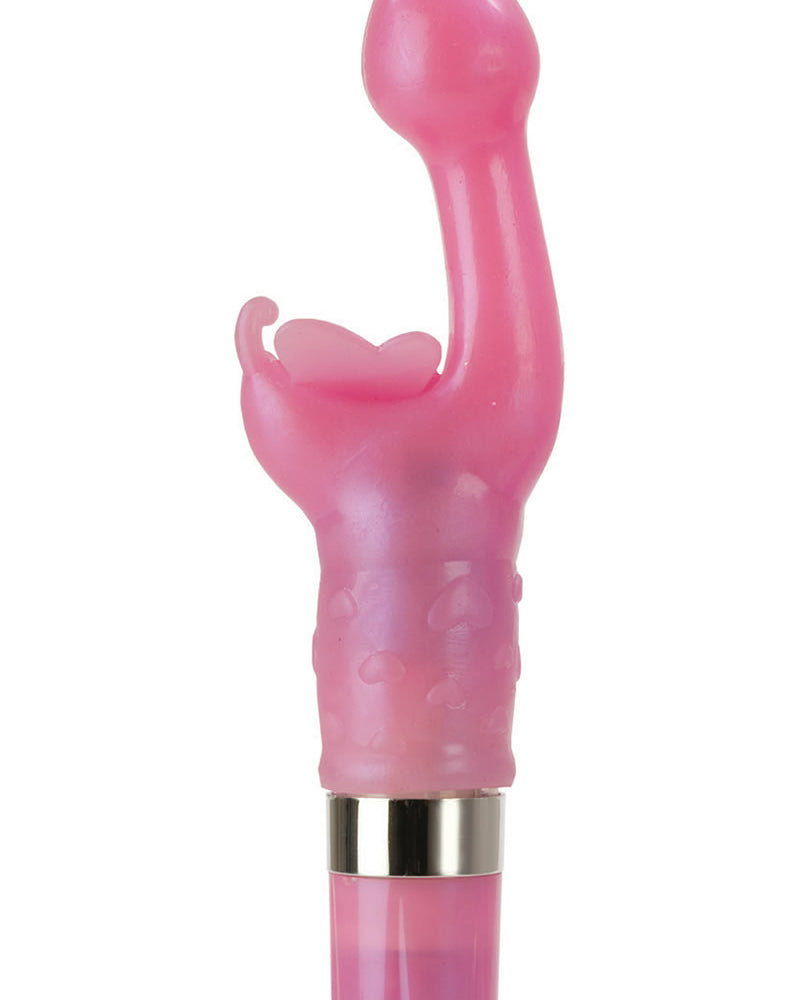 Mariposa platino beso rosa