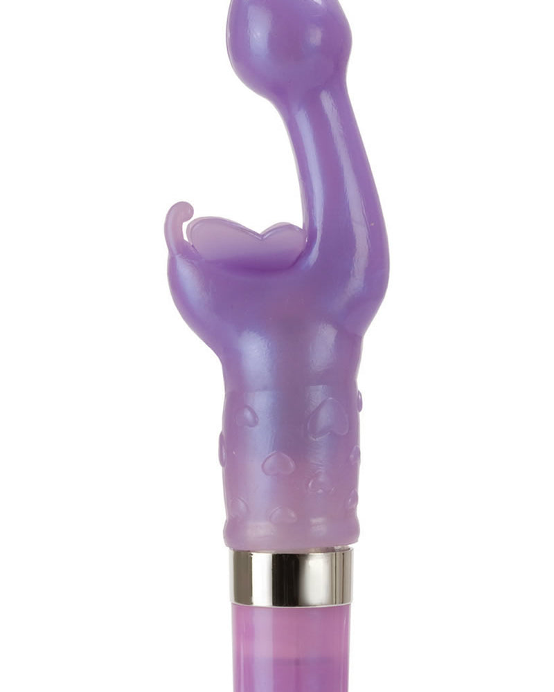 Mariposa platino beso morado