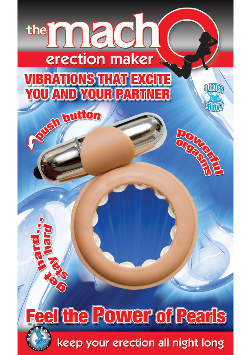 Anillo para el pene impermeable de color carne Macho Erection Maker