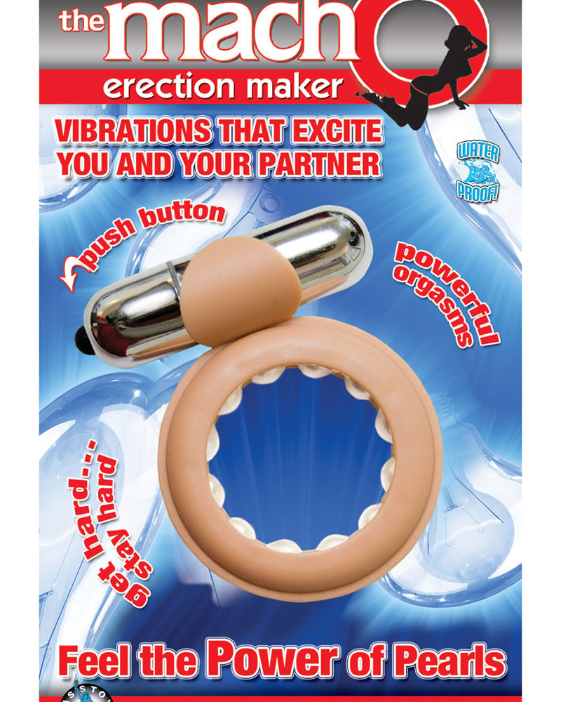 Anillo para el pene impermeable de color carne Macho Erection Maker
