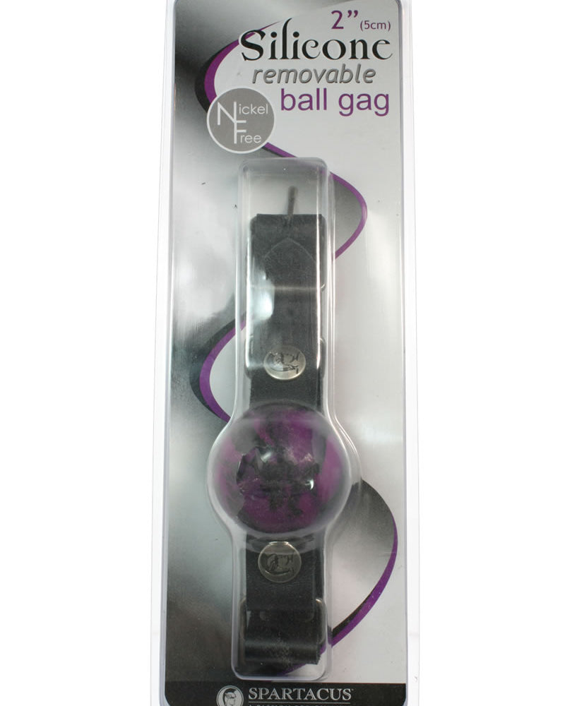 Silicone 2 Inch Ball Gag Large Swirl