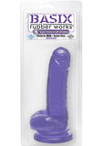 Dong con ventosa Basix de 8 pulgadas color morado