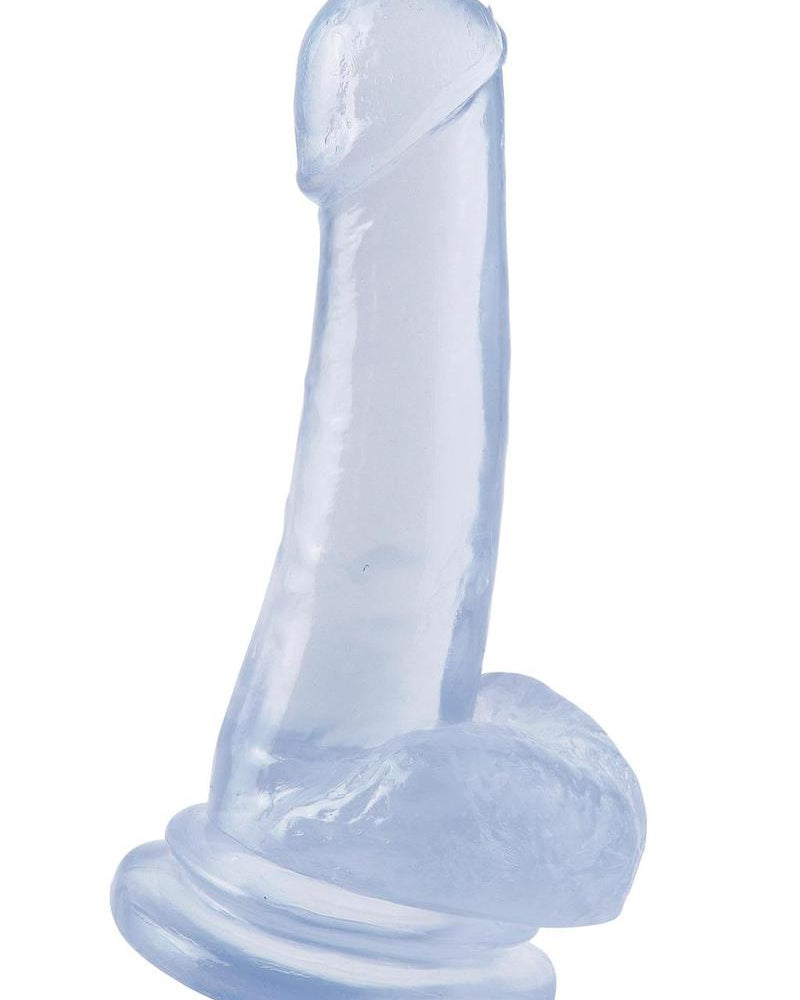 Pene Basix con ventosa de 8 pulgadas transparente