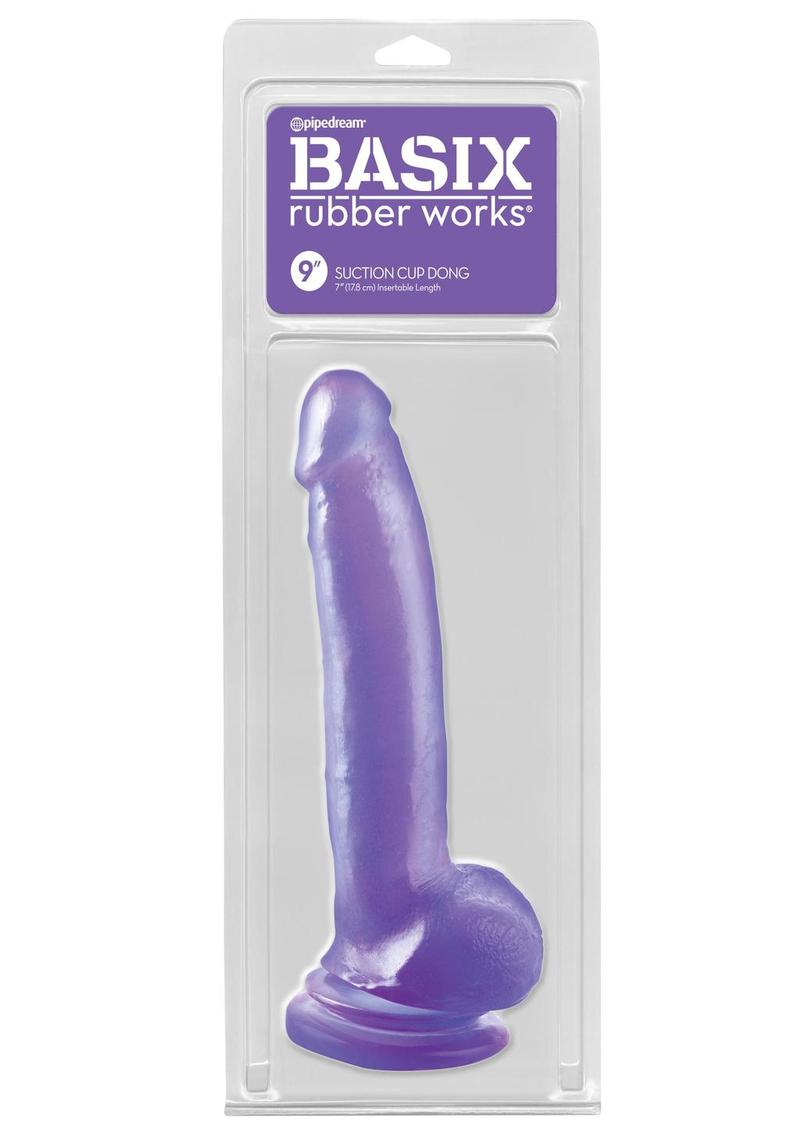 Dong con ventosa Basix 9 morado