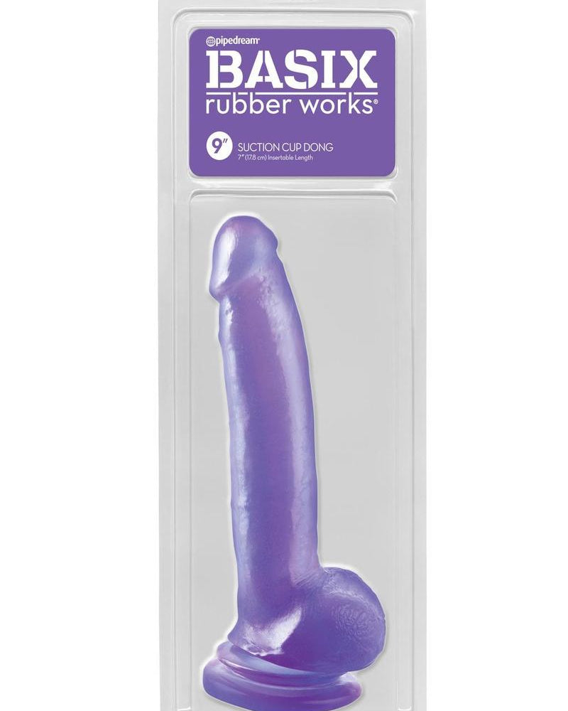 Dong con ventosa Basix 9 morado