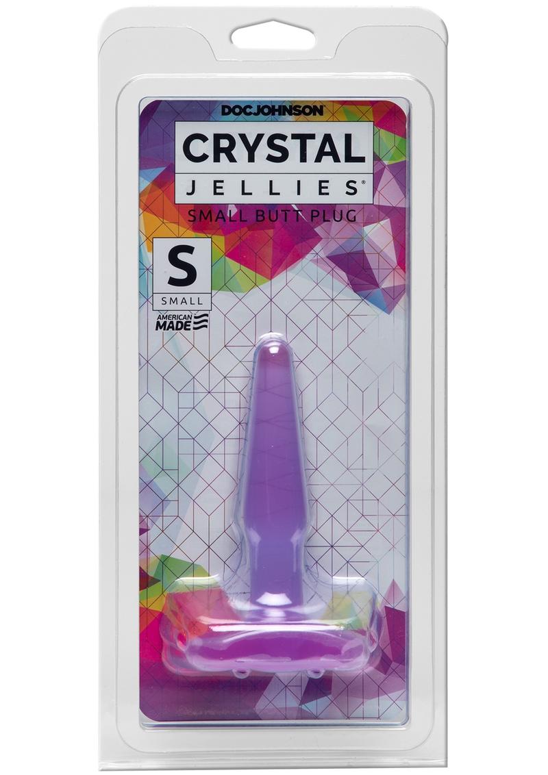 Tapón anal pequeño morado Crystal Jellies