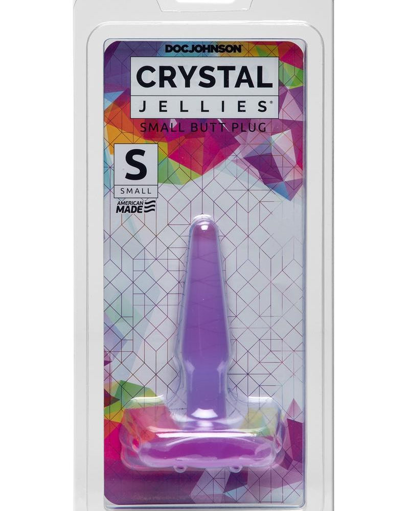 Tapón anal pequeño morado Crystal Jellies