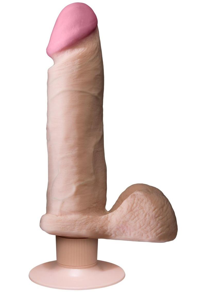 The Vibro UR3 Realistic Vibrating Cock 8 Inch White