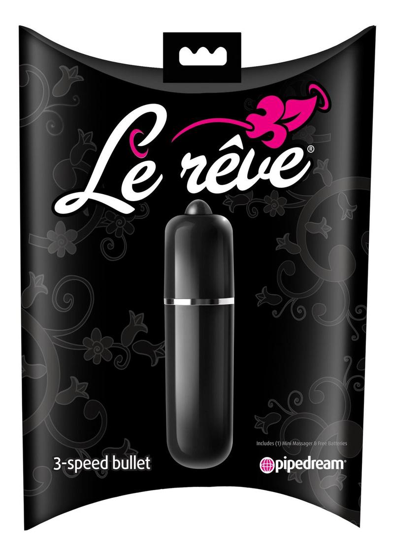 Le Reve Bullet Waterproof 2.5 Inch Black