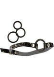 Mordaza de anillo abierto Bound By Diamonds, color negro