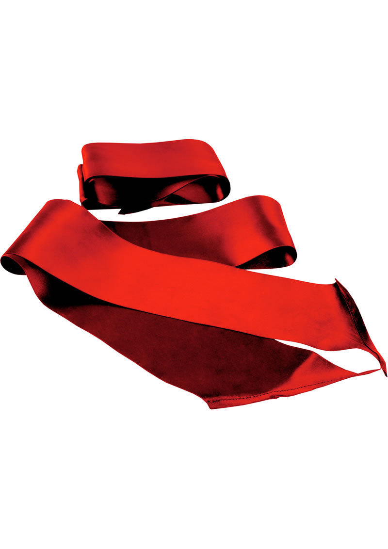 Sex And Mischief Silky Sash Restraints Beginner 2 Per Pack Red