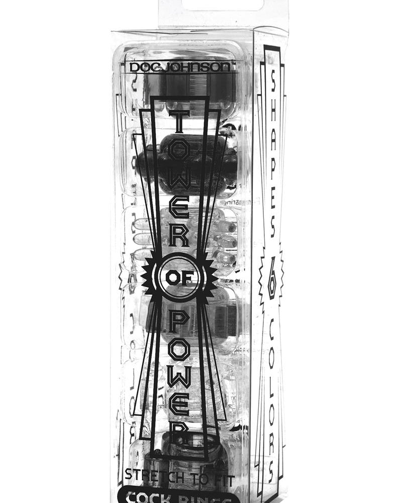 Anillos para el pene Tower Of Power Black Six Pack