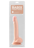 Basix Rubber Works - Pene con ventosa de 23 cm, color carne