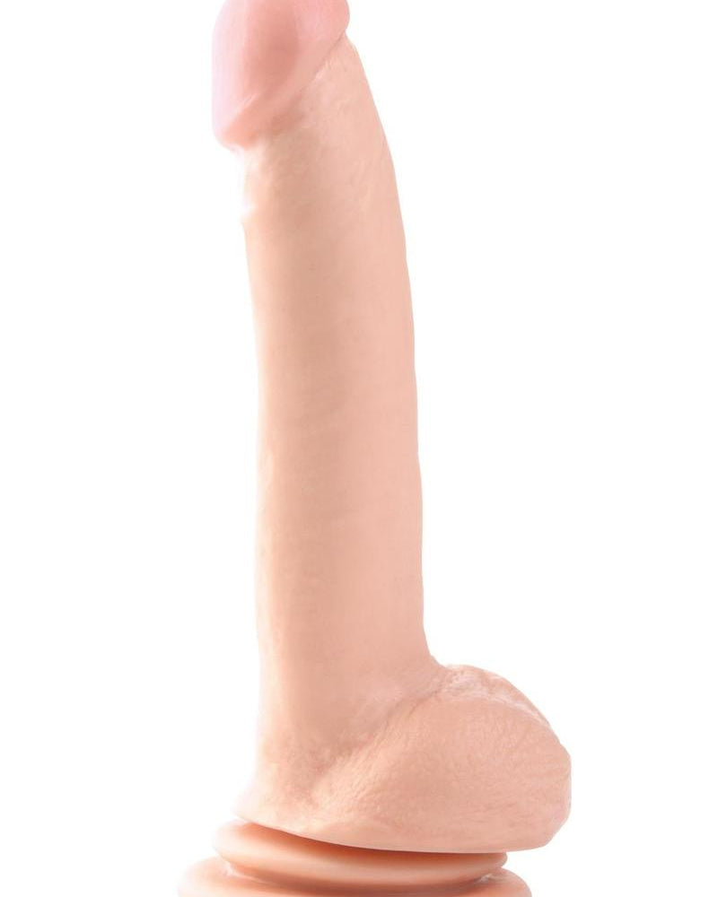Basix Rubber Works - Pene con ventosa de 23 cm, color carne