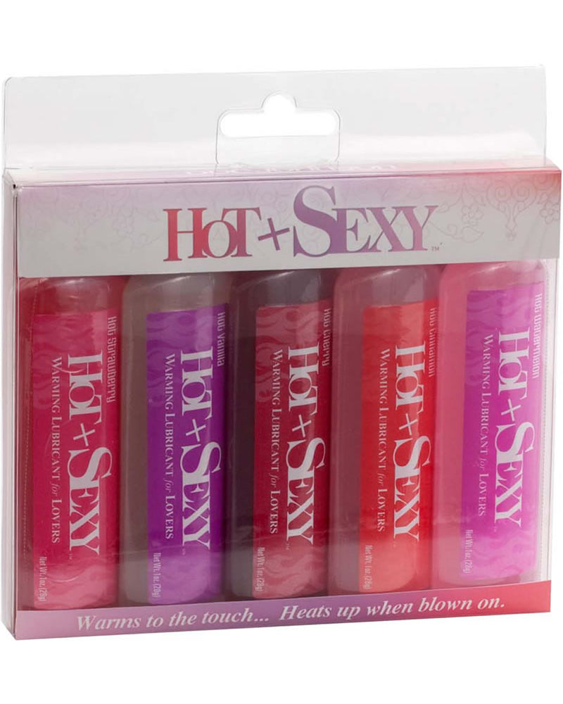 Hot And Sexy Warming Flavored Water Based Lotion 1 Ounce Assorted 5 Pack