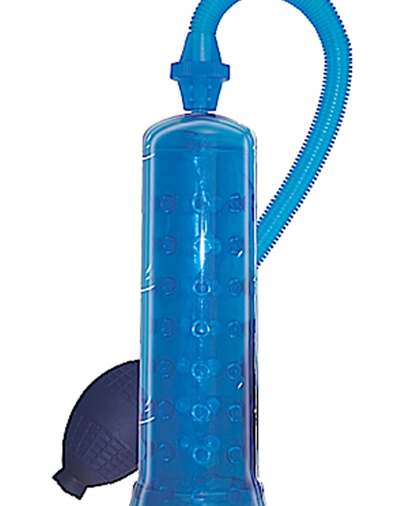 Supersizer II Penis Pump Chamber Lined With Silicone Nubs 8 Inch Blue