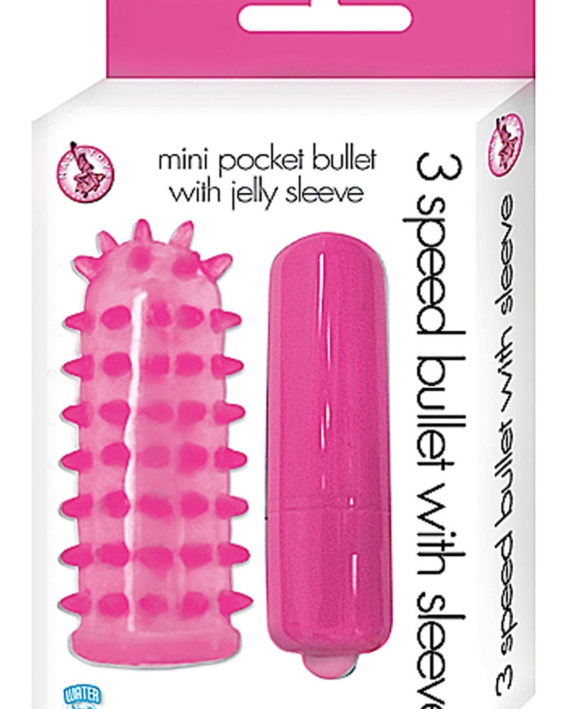 Mini Pocket Bullet con funda de gelatina, color rosa