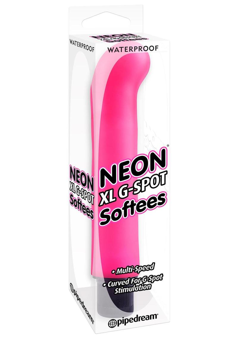 Neon Luv Touch XL Gspot Softees Vibe Waterproof 10 Inch Pink