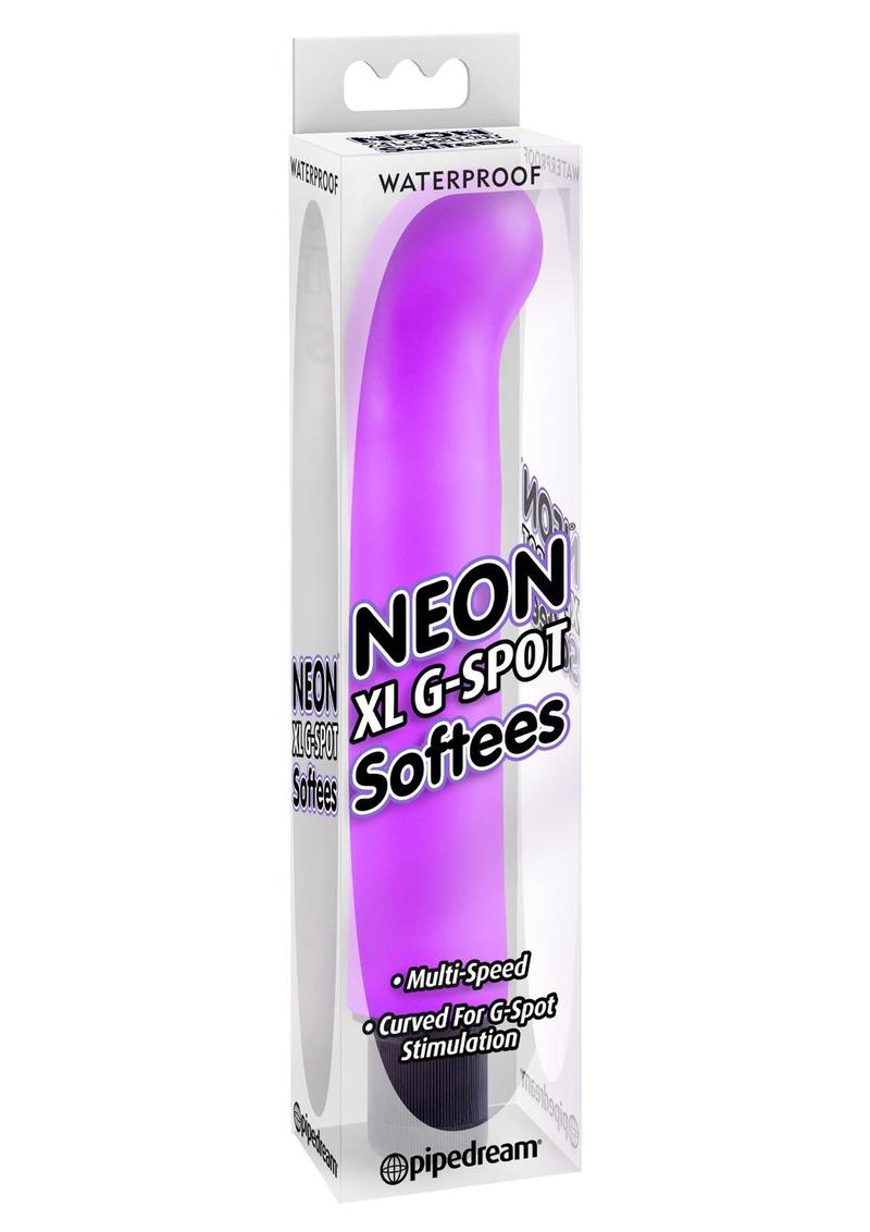 Neon Luv Touch XL Gspot Softees Vibe Waterproof 10 Inch Purple