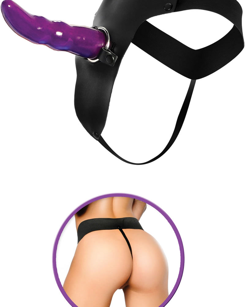 Fetish Fantasy Series Grooved G-Spot Strap-On Purple